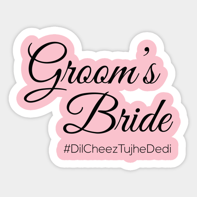 BRIDES GROOM Sticker by Grafck